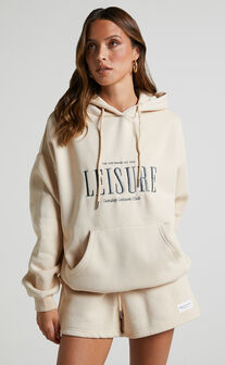 Sunday Leisure Club - The Lazy Hoodie Leisure Graphic in Stone