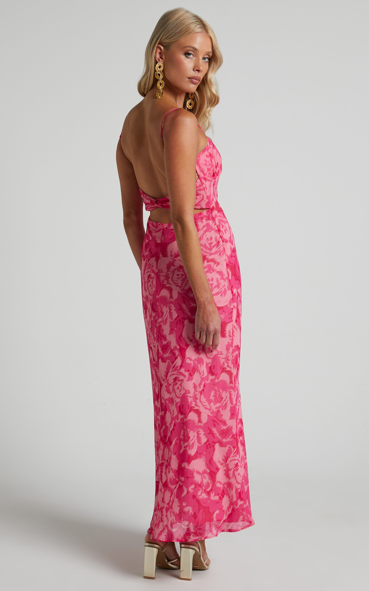Viviana Mesh Midi Dress, Light Pink – Jolie Moi Retail