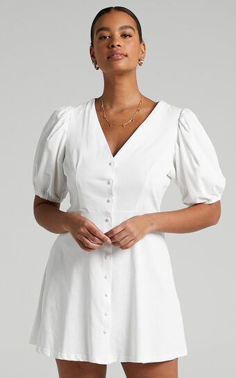 Rochelle Dress in White