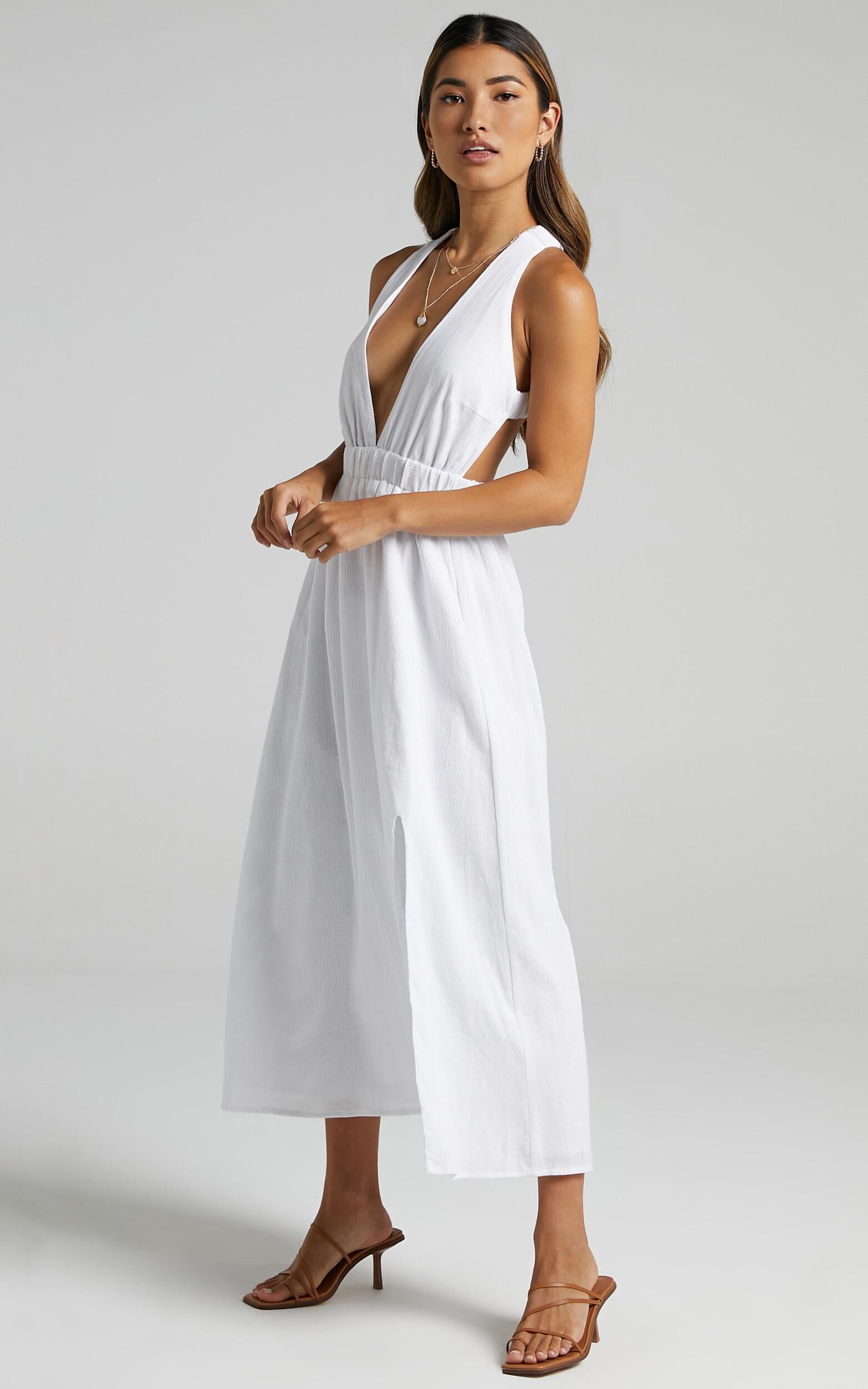 Naenia Maxi Dress in White | Showpo USA