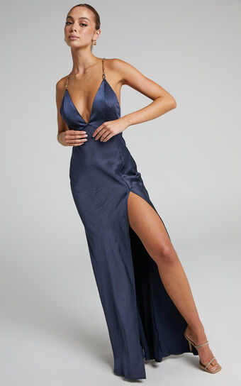 Silk maxi dress Chanel Blue size 36 FR in Silk - 31303035