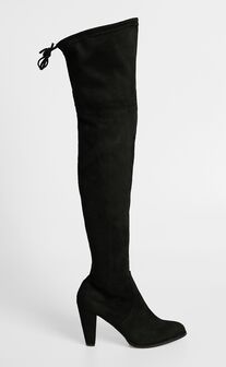 Therapy Shoes - Ambrose Boots in Black Micro
