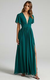 December Maxi Dress in Emerald | Showpo