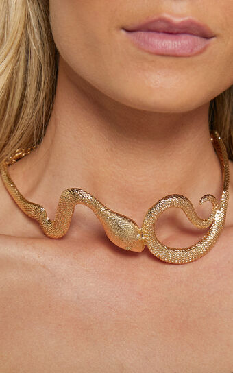 Sophie Snake Necklace in Gold