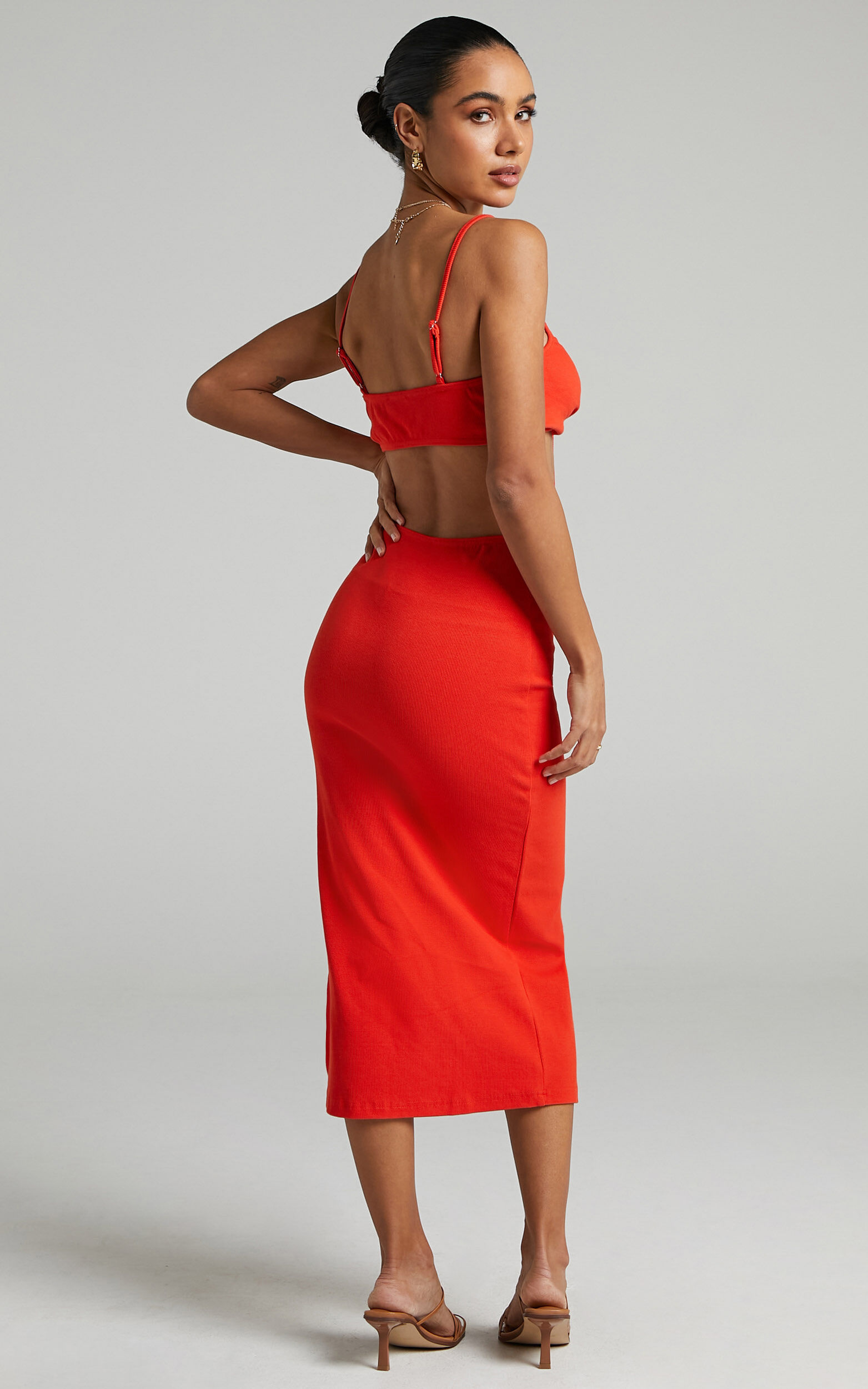 Britter Midi Dress in Oxy Red - 06, RED2, super-hi-res image number null