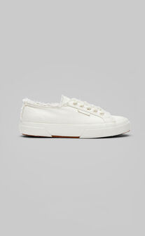 Superga - 2750 Fringed Organic Canvas Natural Dye Sneakers in Weeds