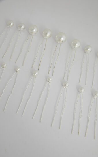 Journee Hair Pin Set - Hair Pins in Pearl