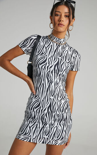 Chibale Dress in Zebra Print