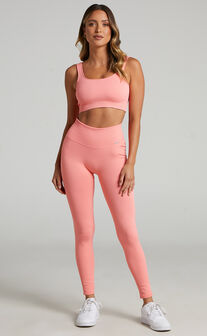 Aim'n - RIBBED SEAMLESS TIGHTS in Coral