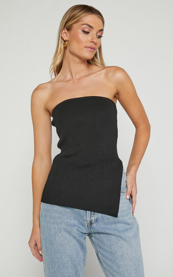 4TH & RECKLESS - VIC KNIT TOP in Black