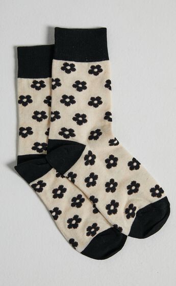 Ayah Socks in Black/White