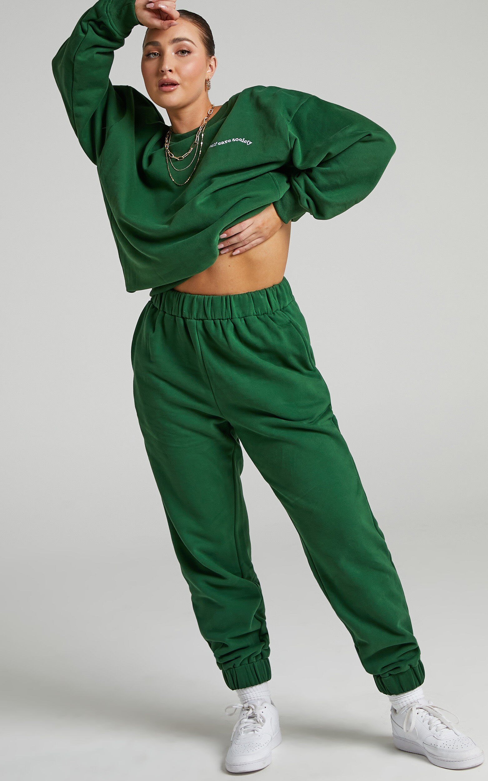 Sunday Society Club - Maddie Sweatpants in Green - 04, GRN4, super-hi-res image number null