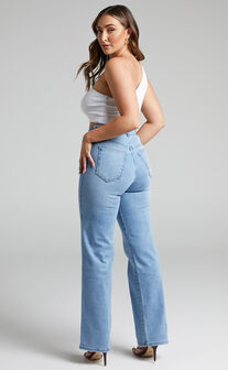 Dr Denim - Moxy Straight Jeans in Less Blue Rinse
