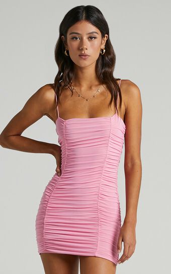 Nothing But Time Dress In Pink