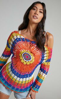 Jasperine Crochet Top in Multi