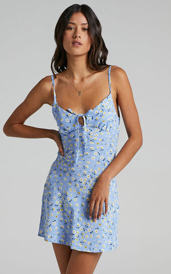 Texas Dress in Blue Floral