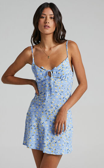 Texas Dress in Blue Floral