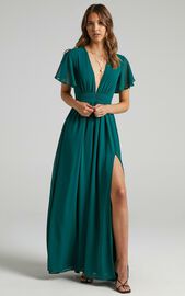 December Maxi Dress in Emerald | Showpo