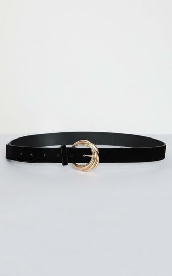 Allura Belt in Black and Gold