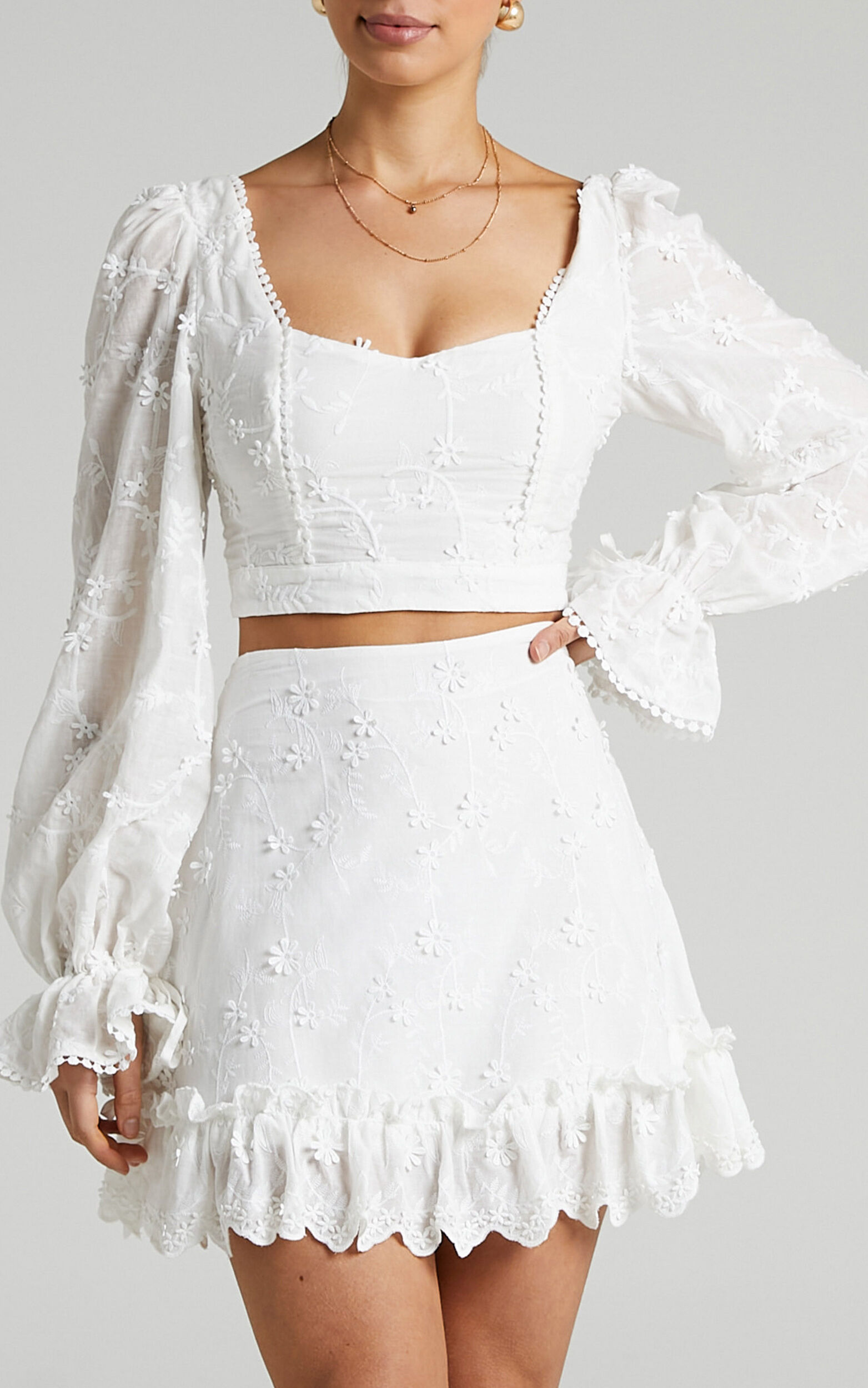 Carosa Skirt in White - 06, WHT1, super-hi-res image number null
