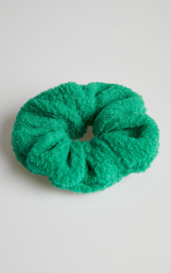 Nitza Towelling Scrunchie in Green