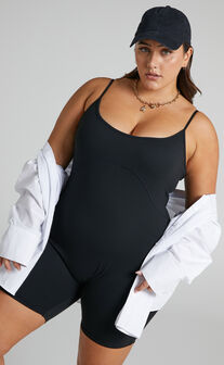 Adorlee Bodysuit in Jersey in Black