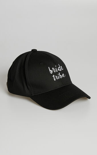 Bride Tribe Cap in Black
