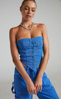 Lioness - East Gate Corset in Blue