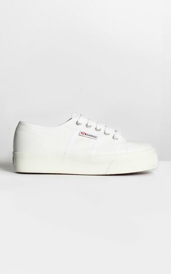 Superga- 2730 Cotu Sneakers in White Canvas