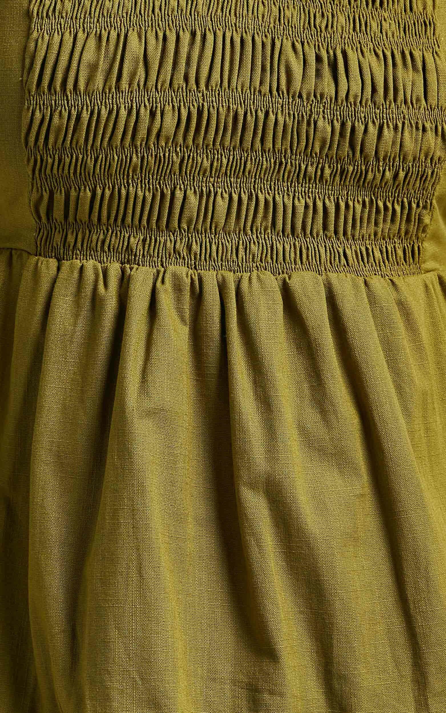 Rue Stiic - Lacey Mini Dress in Cedar Green | Showpo