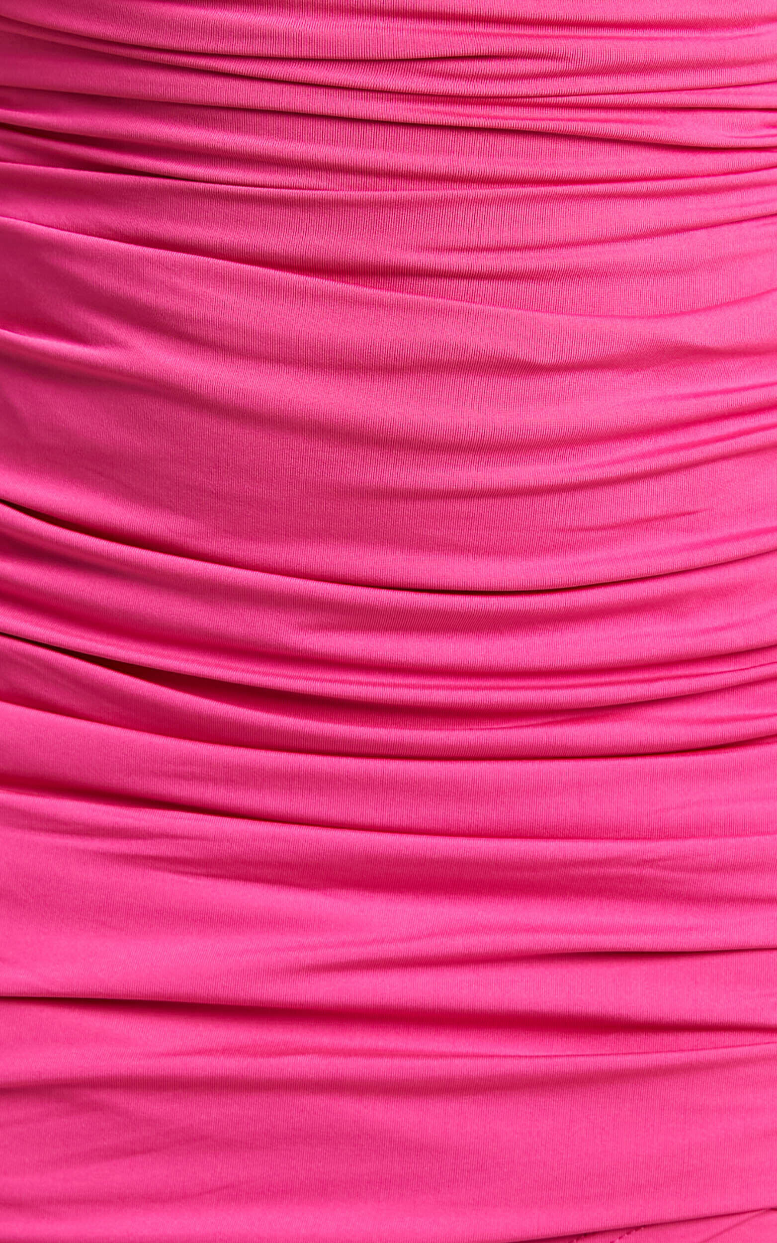 Dyjana Ruched strapless mini dress in Hot Pink | Showpo