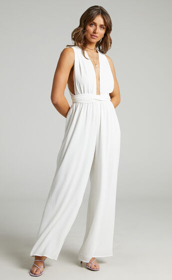 Girls Life Jumpsuit in White