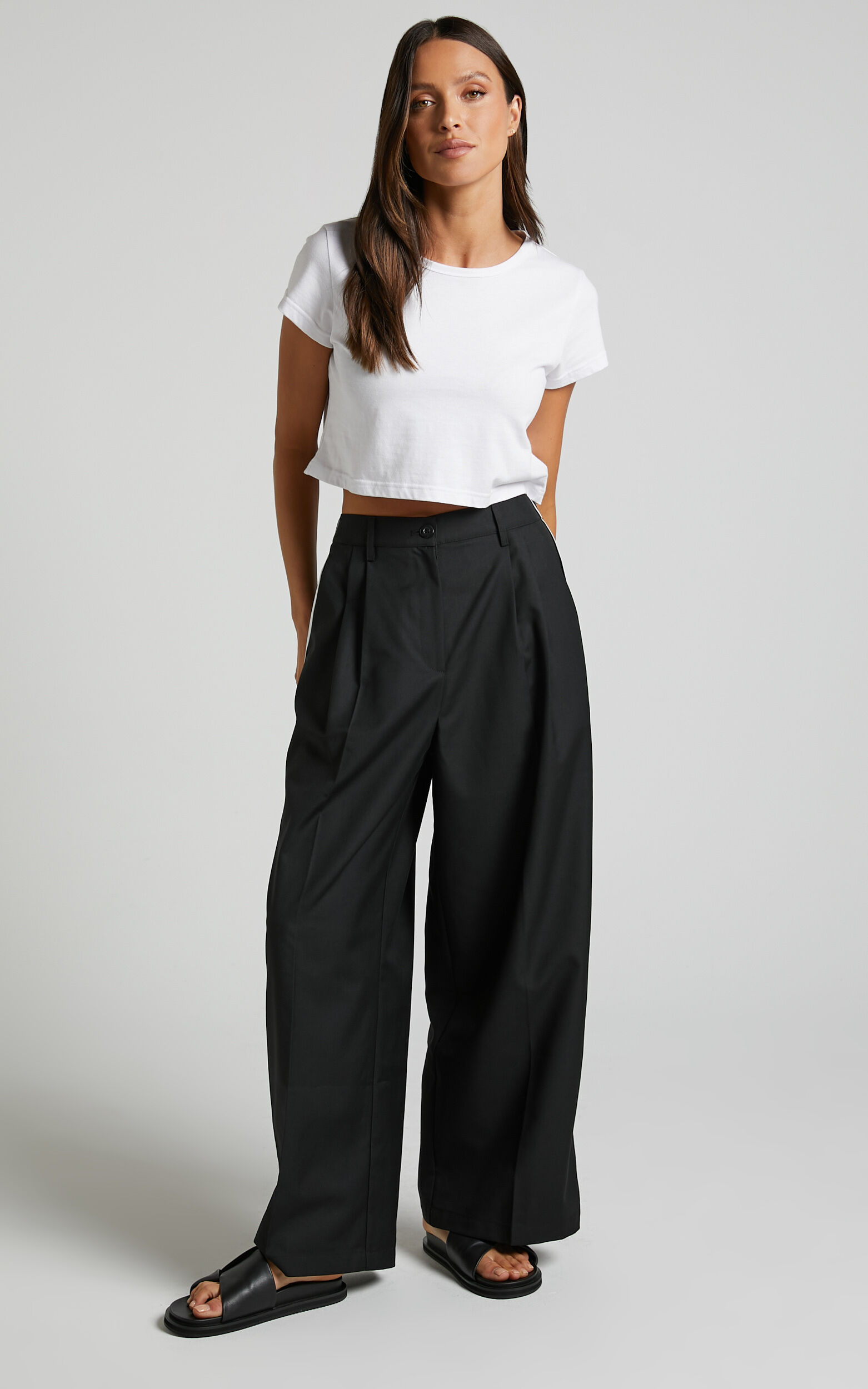LIONESS - OFF DUTY PANT in ONYX | Showpo USA