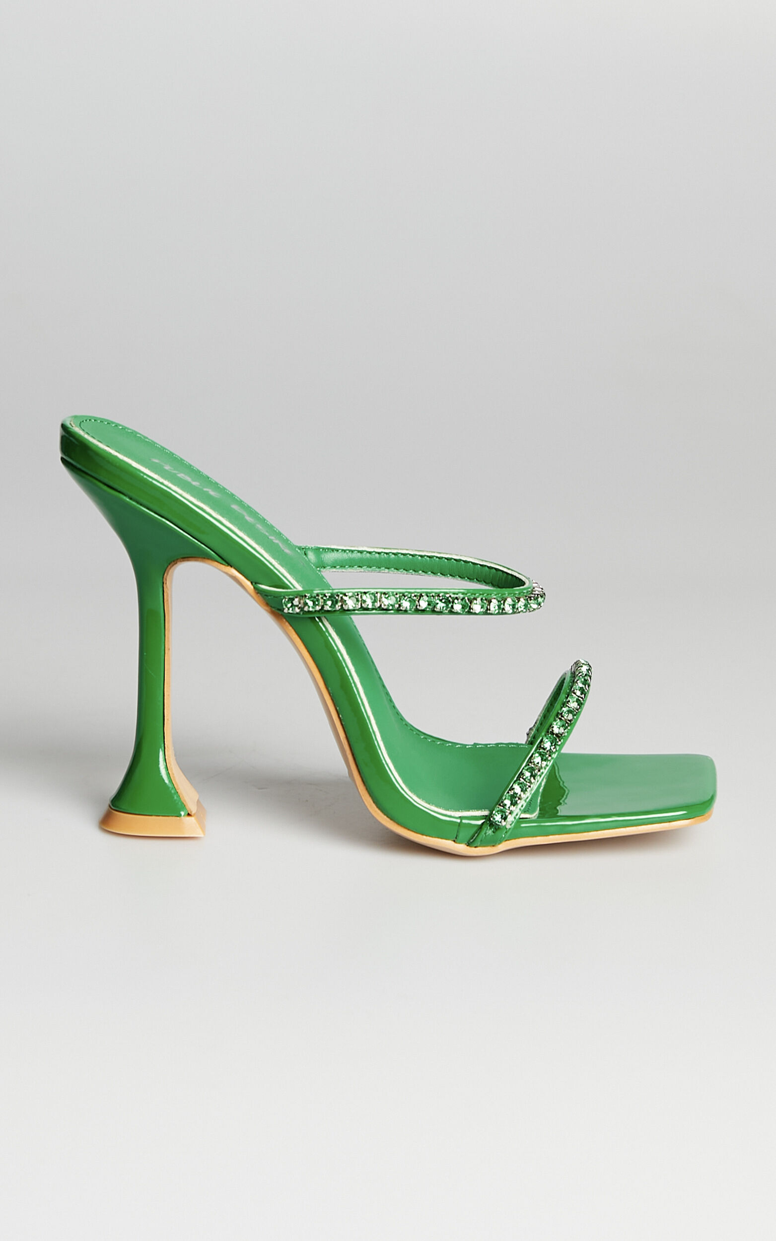 Public Desire - Aura Heels in Green Patent - 06, GRN1, super-hi-res image number null