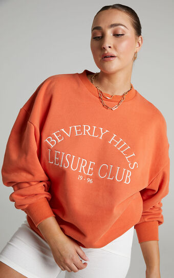 Sunday Society Club - Junno Sweatshirt in Orange