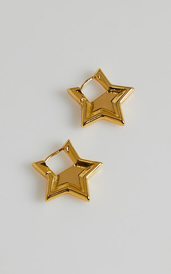 Rorey Star Earrings in Gold