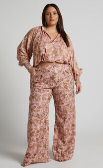 Amalie The Label - High Waisted Viola Tailored Pant in Vahala Print