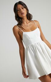 You Got Nothing To Prove Mini Dress In White | Showpo USA
