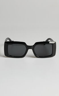Peta and Jain - Lopez Sunglasses in Black Frame Black Lens