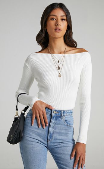 Mustering Confidence Knit Top in Ivory