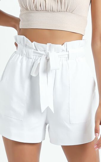All Rounder Shorts - Paper Bag Shorts in White