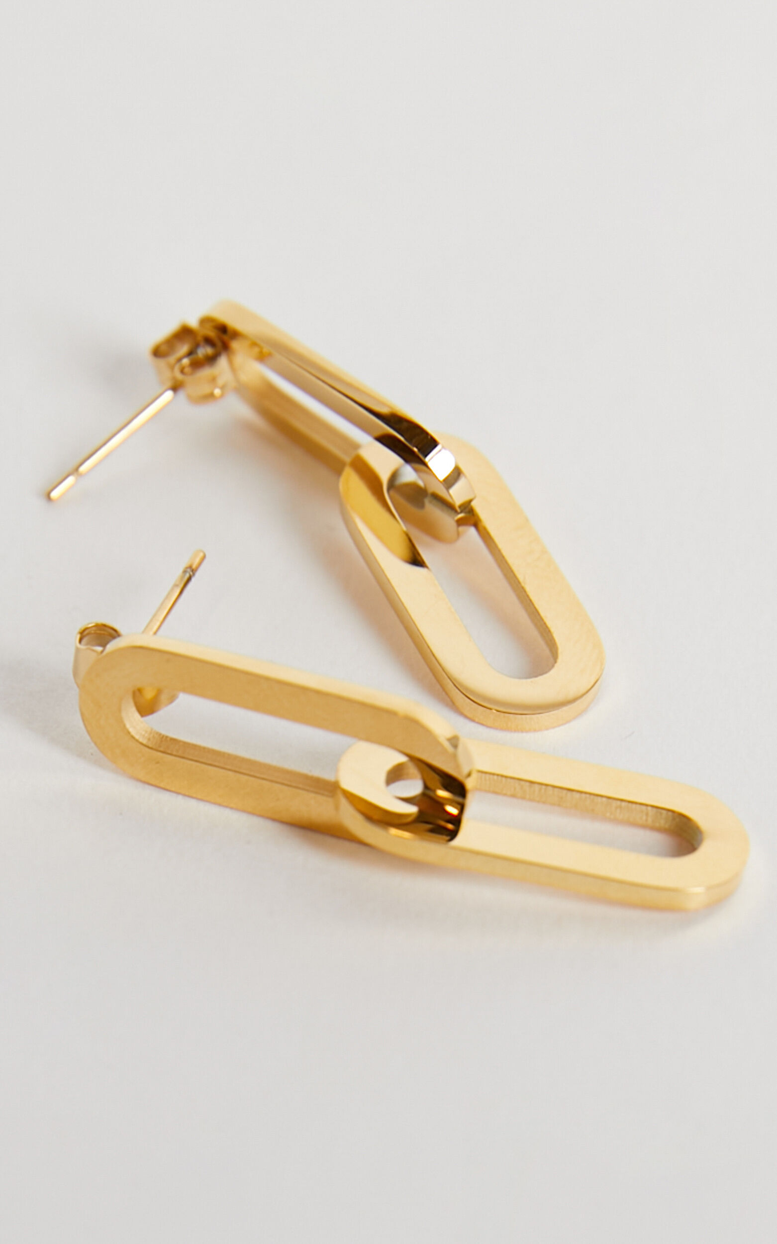 Namaari Link Chain Earrings in Gold - NoSize, GLD1, super-hi-res image number null