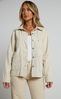 Levi's - UTILITY CHORE JACKET in Lines In The Sand Trucker
