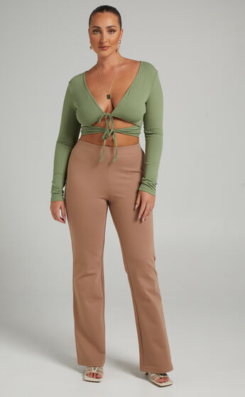 Margot Flared Pants in camel