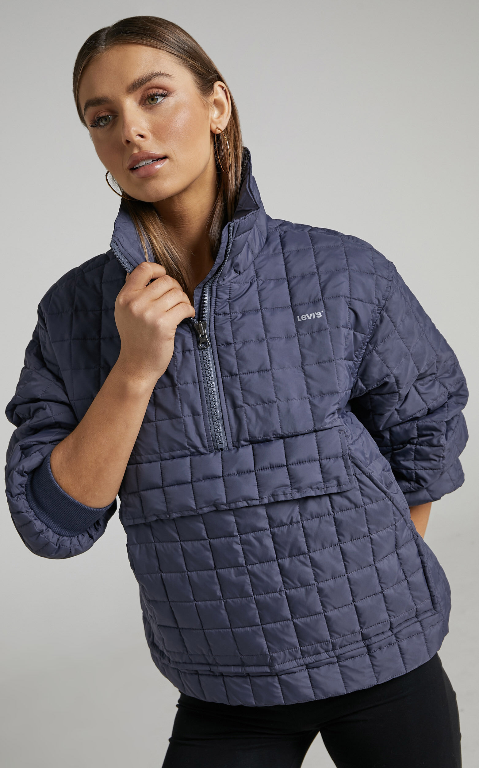 Levi's - Sidel Quilted Jacket in Odessey Grey - L, GRY1, super-hi-res image number null