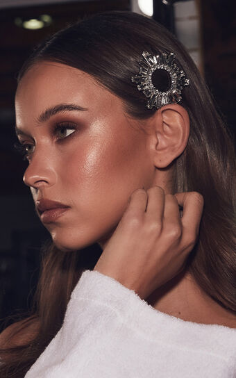Billini x Natalie Anne - Liana Diamante Hair Clip in Silver