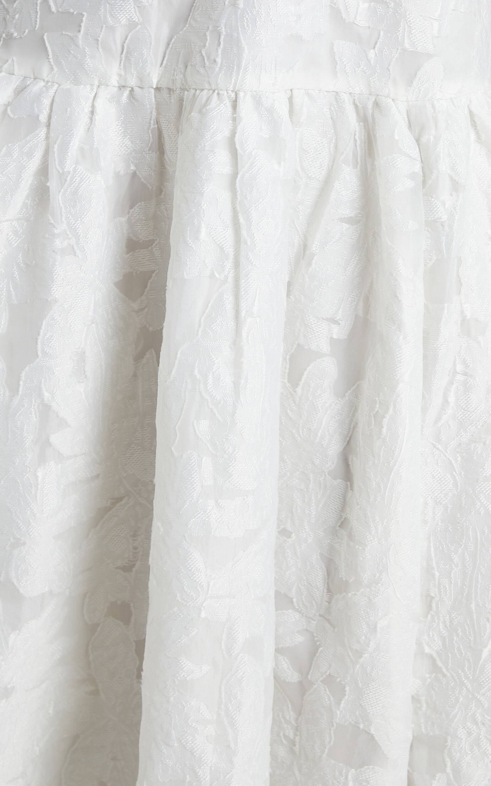 Isabel Trim Detail Thigh Split Drop Waist Midi Dress in White | Showpo USA
