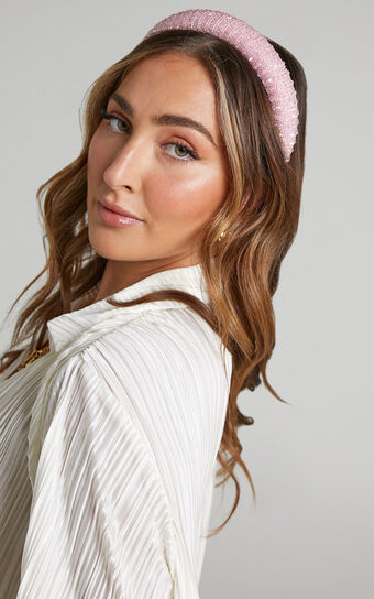 Solana Headband in Pink