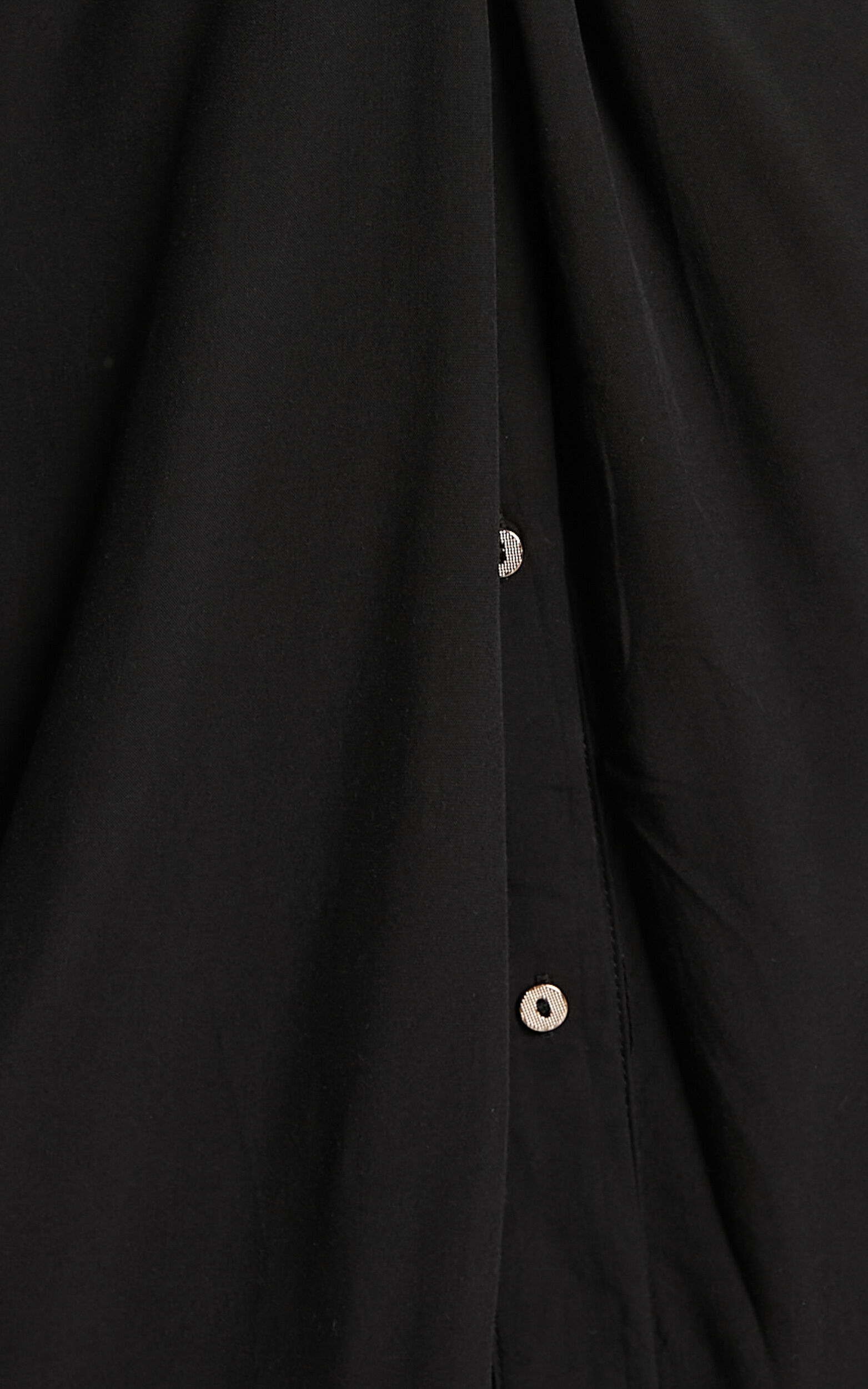 Trinidad Twist Front Button Through Maxi Dress in Black | Showpo