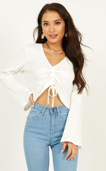 Deep Connection Top In white